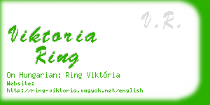 viktoria ring business card